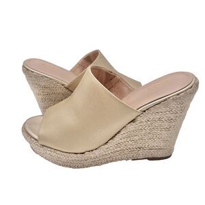 Perphy Open Toe Espadrille Wedge Heel Platform Slide Sandal for Women Sz 8.5